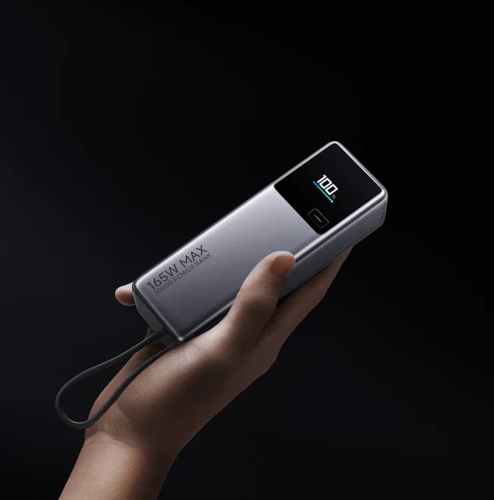 Xiaomi 165W Power Bank 10000mAh, Integrated Cable, Gray