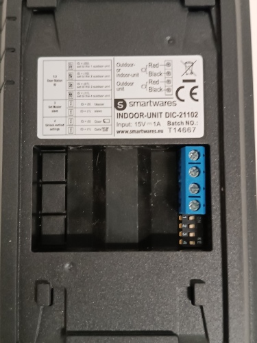 Ecost customer return Smartwares DIC21102 Indoor Intercom 2Way Communication Easy 2Wire Installatio