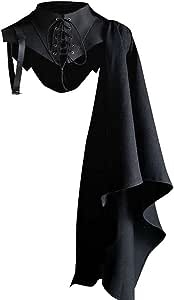 Ecost Customer Return Proumhang Medieval Steampunk Cloak Scarf with Collar, Templar Knight Costume