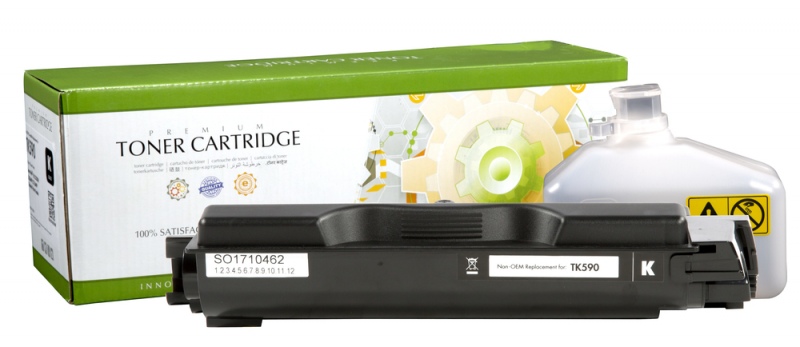 Static Control Toner Cartridge Black, Compatible with Kyocera TK-590K