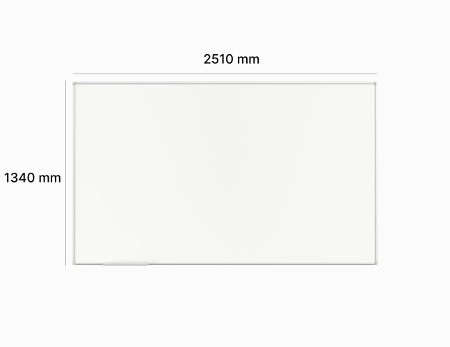 MAXISCREEN projectio and dry erase writingboard 2510 x 1340 mm TK-Team