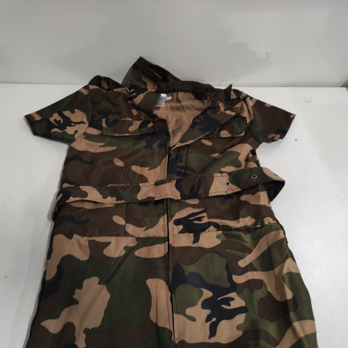 Ecost Customer Return Smiffys Women's Sexy Army Girl Costume, Short Jumpsuit, Belt and Hat, Green, s