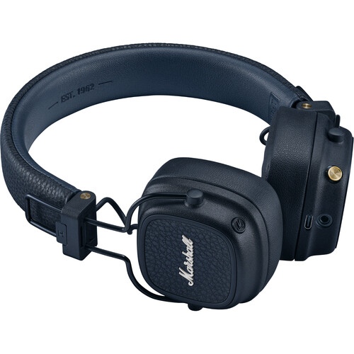 Marshall Major V Wireless Headphones, Bluetooth, Midnight Blue