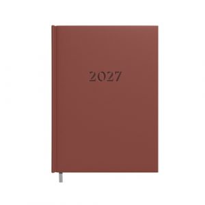 Planning notebook calendar 2027 A5 brown