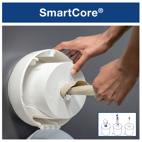Toilet paper Tork SmartOne Mini T9, 2 layers, 13.4 cm x 111 m, white, 12 pcs