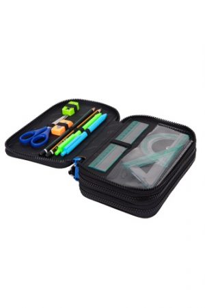 Triple decker pencil case with equipment CoolPack Jumper 3 Catch me
