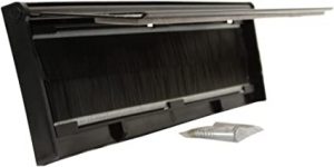 Ecost customer return Stormguard 06SR0310000BL Internal Metal Letter Box Brush Cover with Flap Blac