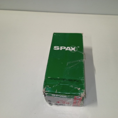 Ecost customer return SPAX Universal Screw, Round Head, Cross Recess Z, 4CUT, Full Thread, Galvanis