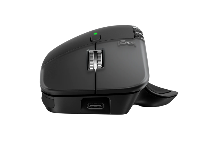 Logitech MX Master 4 for MAC Wireless Mouse RF Wireless + Bluetooth, 8000 DPI, Space Black