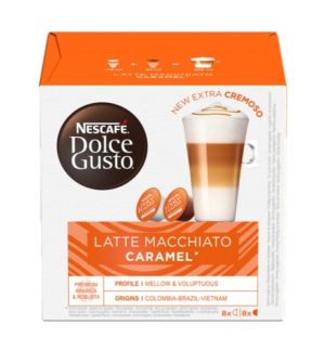 Nescafe Dolce Gusto Caramel Latte Macchiato Coffee, 16 capsules