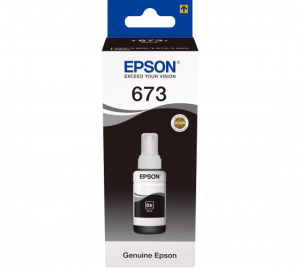 Epson 673BK (C13T67314A) Ink Refill Bottle, Black
