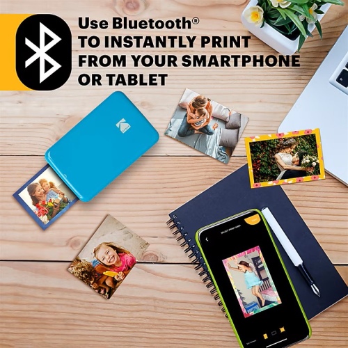Kodak STEP Instant Mobile Photo printer Colour ZINK 2x3'' 1 ppm, Bluetooth, Blue