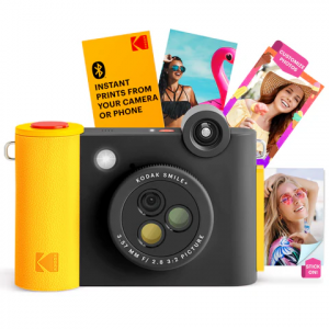 Kodak SMILE+ Instant Print Camera, 2x3'', Black