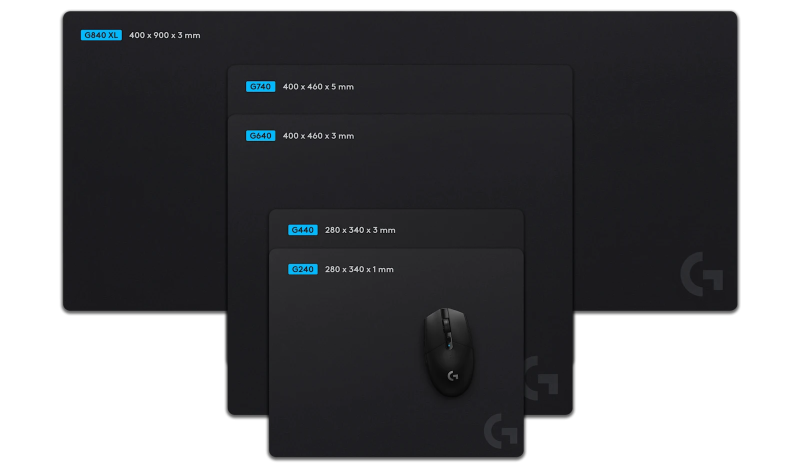 Logitech G840 XL Gaming Mouse Pad 900x400x3 mm, Black