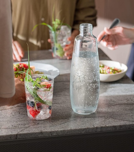 SodaStream DUO (1047205490) 2 Glass bottles, 1 L, Transparent/Black