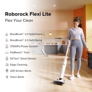 Roborock Flexi Lite Cordless Vacuum Cleaner, White