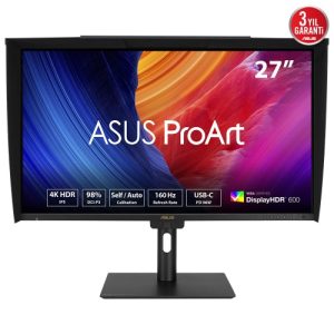 ASUS ProArt PA27UCGE Monitor 27'' IPS 4K UHD 3840x2160 1 ms, 600 cd/m2, 160 Hz, Black