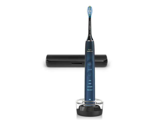 Philips Sonicare DiamondClean 9000 Series HX9911/88 Electric Toothbrush, Black/Blue - Image 2