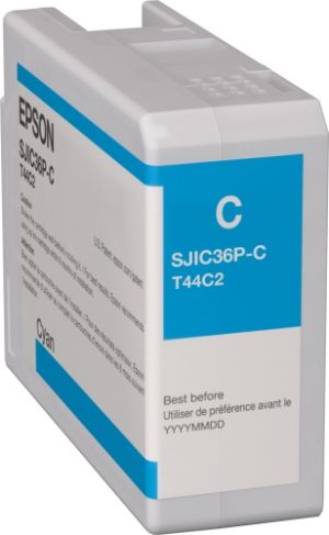 Epson SJIC36P(C) (C13T44C240) Ink Cartridge, Cyan Epson SJIC36P(C) (C13T44C240) Ink Cartridge, Cyan