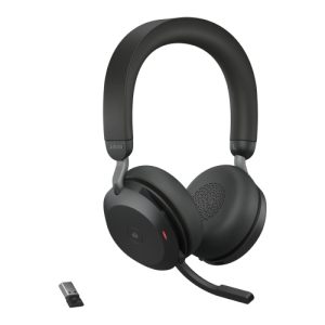 Wireless Headset Jabra Evolve2 75, Bluetooth, USB-A, MS Teams, Black