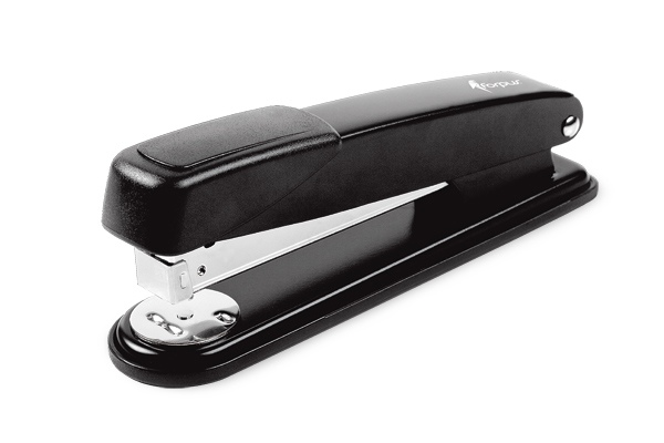 Stapler Forpus, black, up to 25 sheets, staples 24/6, 26/6, metal 1102-019