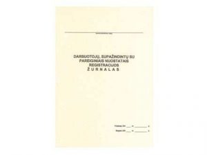 Darbuotojų, supažindintų su pareiginiais nuostatais, registracijos žurnalas, A4 (24)  0720-022