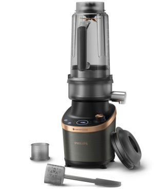 Philips Flip&Juice HR3770/00 Blender with juicer module, 1500 W, Black/Copper