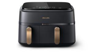 Philips 3000 Series Dual Basket NA352/00 Hot Air Fryer 9 L 2400 W, Charcoal Grey