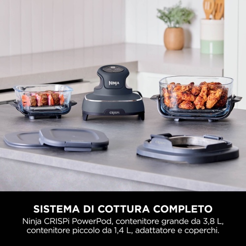 Ninja CRISPi FN101EUGY Hot Air Fryer 3.8 L 1700 W, Blue/Grey - Image 4