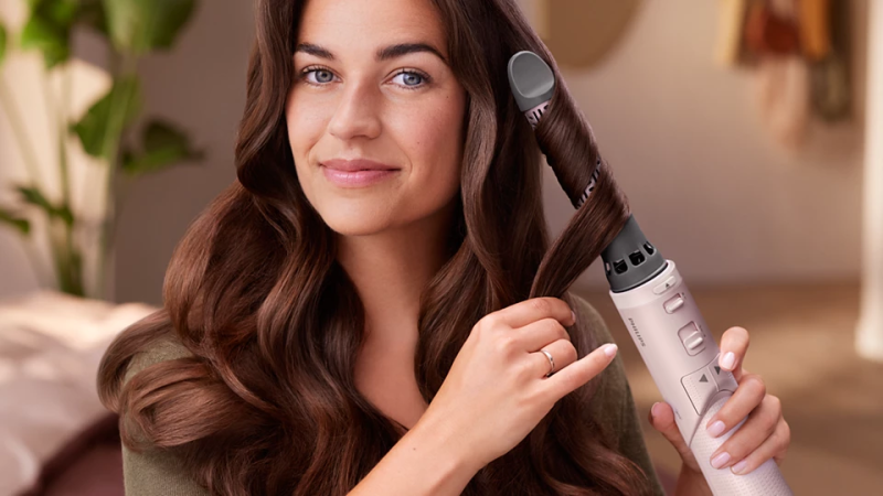 Philips 7000 Series Air styler BHA735/00 Hair Styling Brush, Warm Pink - Image 6