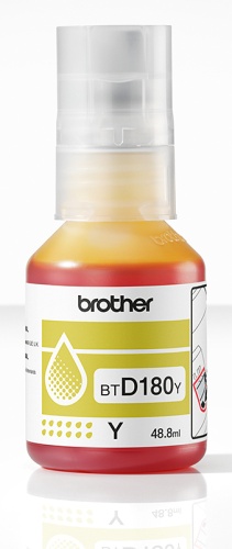 Brother BTD180Y Ink Refill Bottle, Yellow