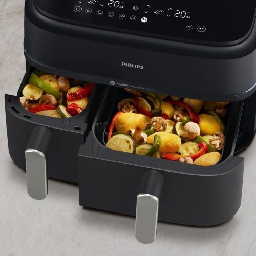 Philips 5000 Series NA551/00 Hot Air Fryer 9 L 2750 W, Black/Silver - Image 7