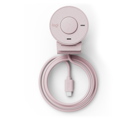 Logitech Brio 300 Webcam FHD 1920x1080, 2 MP, USB-C, Rose - Image 3