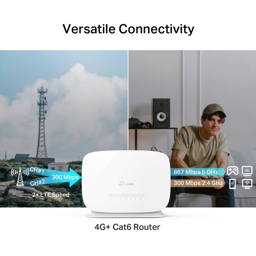 TP-Link Archer MR505 4G+ Cat6 AC1200 Wireless Dual Band Gigabit Router - Image 7