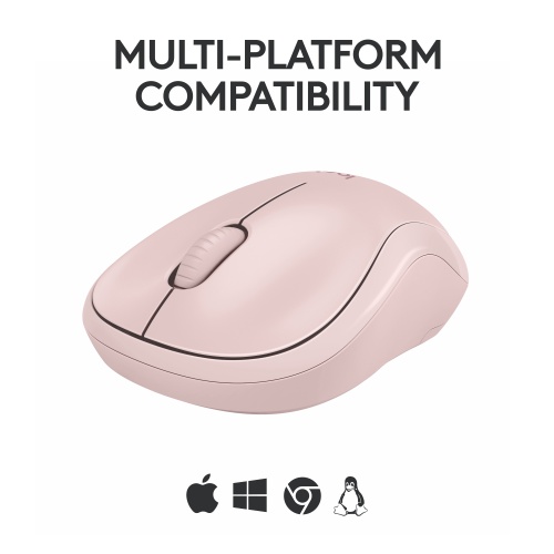 Logitech M240 Silent Wireless Mouse, Bluetooth, Rose - Image 6