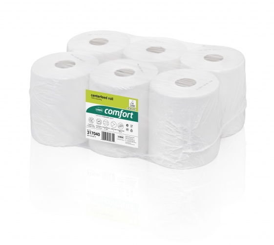 WEPA Centre Feed Rolls for Feed point system RPCB1300-21,1-Ply, 300m,(6pc