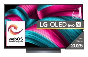 LG OLED evo AI OLED48C51LA (2025) TV 48'' 4K UHD 3840x2160, Smart TV, Black