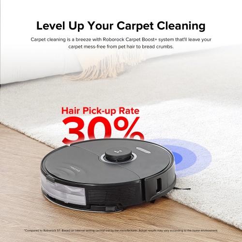 Roborock S8 Robot Vacuum Cleaner, Black - Image 6
