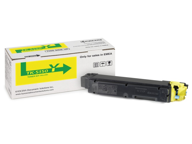 Kyocera TK-5150Y Toner Cartridge, Yellow - Image 3