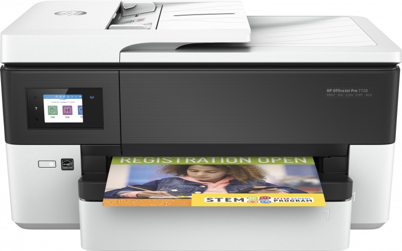 HP OfficeJet Pro 7720 Printer inkjet MFP A3 Colour 22 ppm Wi-Fi RJ-11 USB