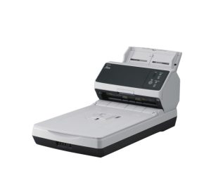 Ricoh fi-8250 Scanner A4 Colour 50 ppm 600x600 DPI, Duplex ADF/Flatbed, USB Ethernet LAN