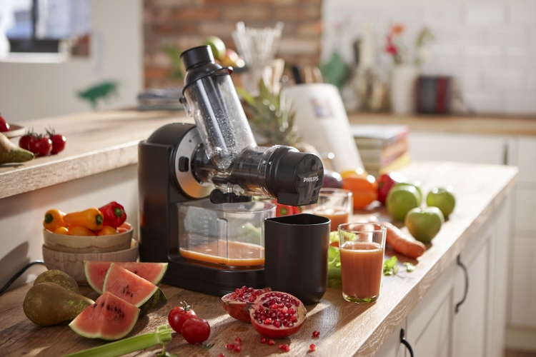 Philips Viva Collection HR1889/70 Masticating juicer, 150W, Black/Silver - Image 10