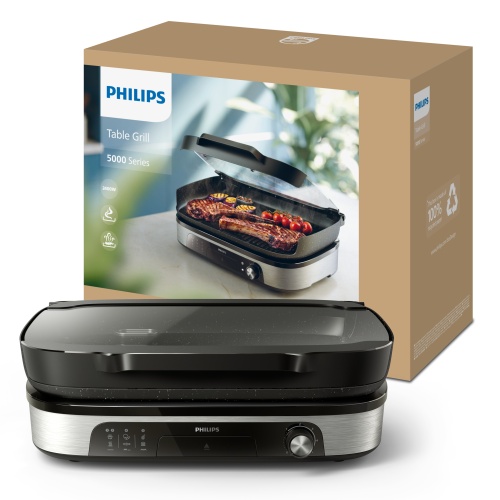 Philips HD6212/90 Electric Contact Grill, Black/Silver - Image 4