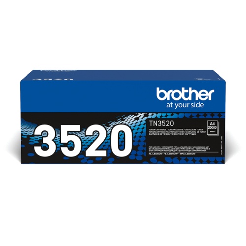 Brother TN-3520 (TN3520) Toner Cartridge, Black - Image 3
