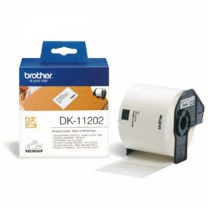 Brother DK-11202 (DK11202) Label Roll Black on White, 62mm x 100mm 300 labels