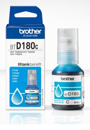 Brother BTD180C Ink Refill Bottle, Cyan