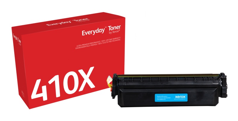 Xerox Everyday For HP 410X (CF411X) High, Toner Cartridge, Cyan