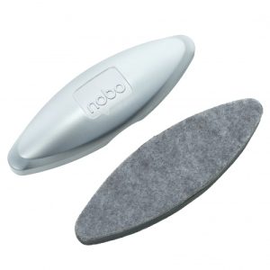 Whiteboard Eraser for Glass Dry Wipe Nobo Silver