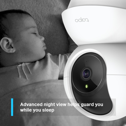 TP-Link Tapo C200 Pan/Tilt Home Security Wi-Fi Camera, White - Image 5