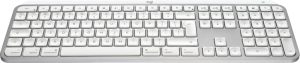 Logitech MX Keys S for Mac Wireless Keyboard, RF Wireless+Bluetooth, Illuminated, US Int, Pale Grey